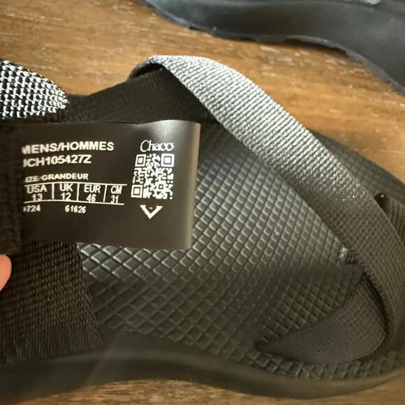 NWT Chaco Men’s Z2 Classic Black Outdoor Hiking Sandals- Size 13M - Picture 7 of 9
